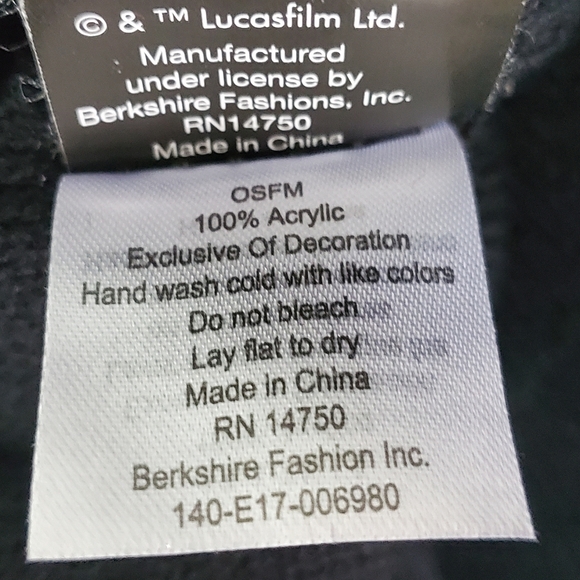 Star Wars Beanie Embossed Logo Cuff Knit Winter Hat adult size - Picture 4 of 6